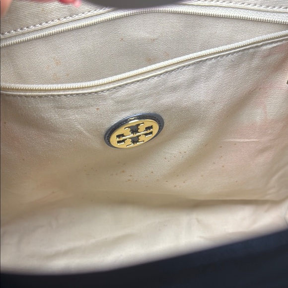 Tory Burch Black Structured Leather Tote - Picture 10 of 10